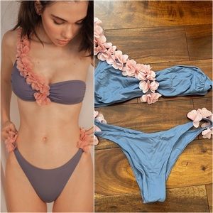 LA REVECHE - Rasha Bikini in Egg Blue